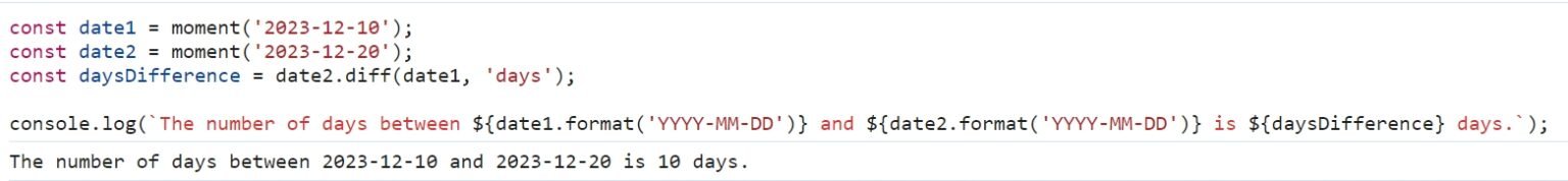 How To Calculate The Number Of Days Between Two Dates In JavaScript