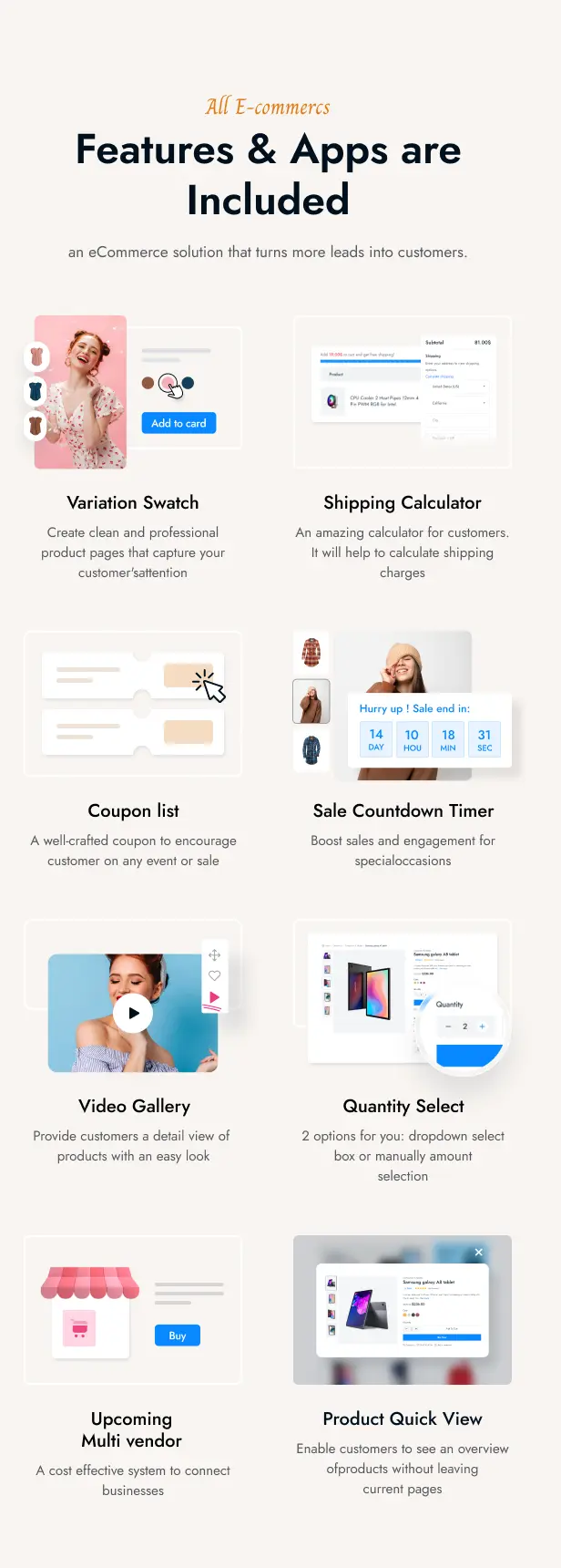 Shofy Multipurpose WooCommerce Theme Features