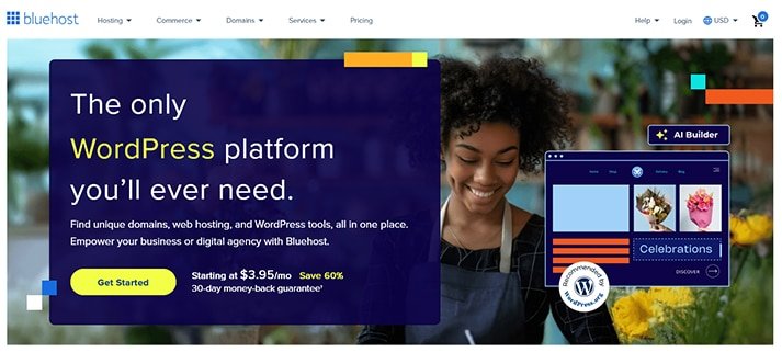 Bluehost Hosting for authors