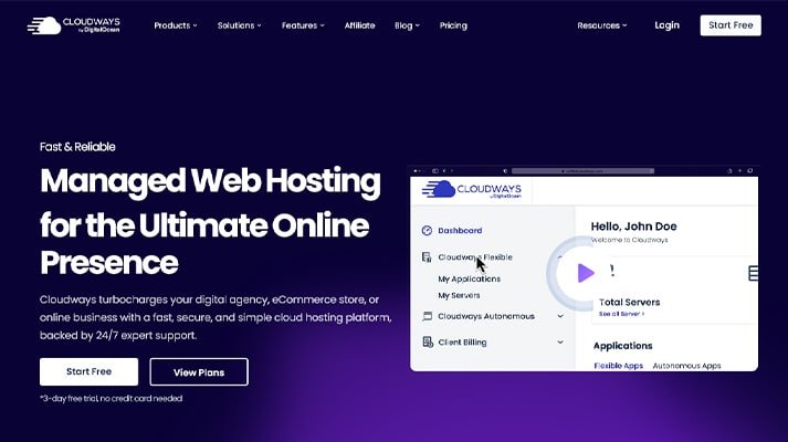 cloudways hosting for authors