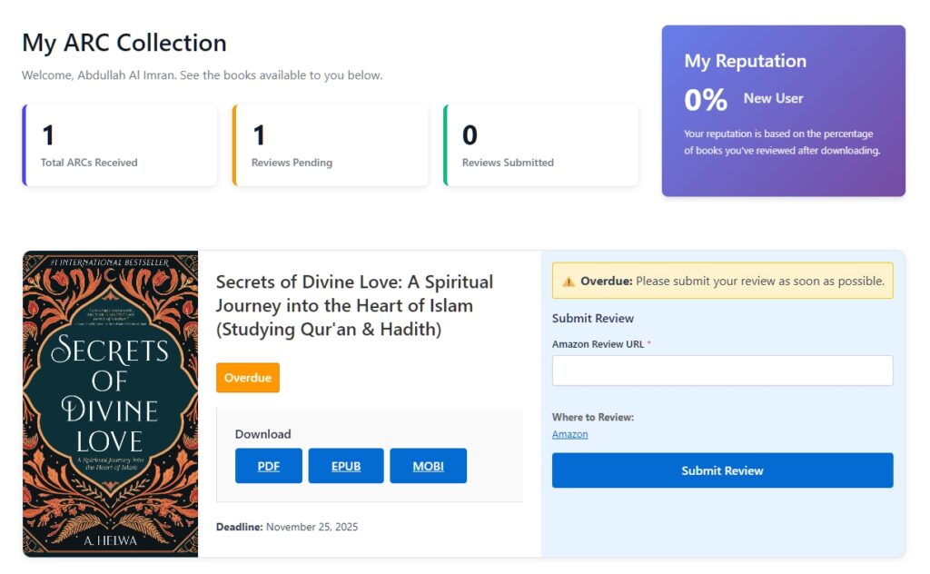 Reviewer Dashboard Public