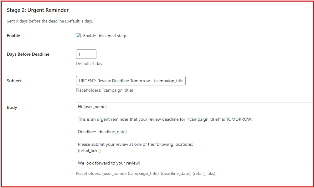 RS ARCH MANAGER URGENT REMINDER
