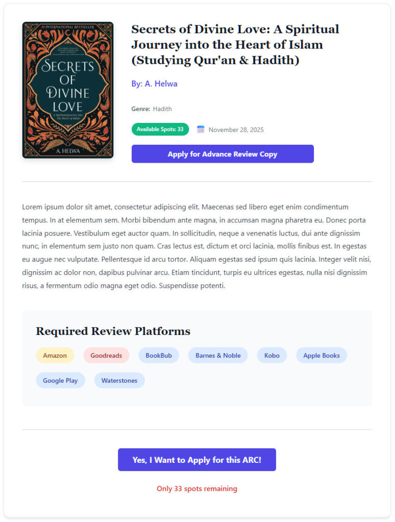 rs arc campaing landing page