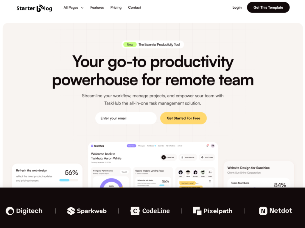 Starter Blog WordPress Theme